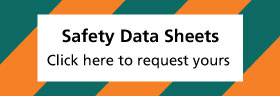 Safety Data Sheet banner providing hyperlink to info on Safety Data Sheets