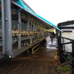 Operator area from the exit end