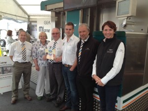 Jace and GEA team celebrating the award
